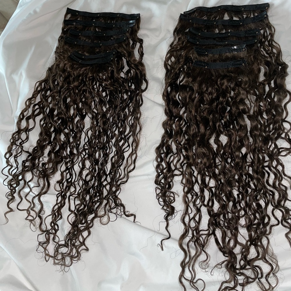Bebonia,  2 pack Dark brown extensions 18 inches